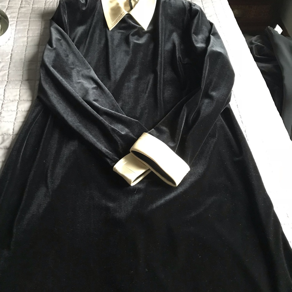 Classic black velvet dress GREAT FOR THE HOLIDAYS